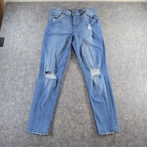 Divided by H&M Women's Skinny Jeans Size 8 Distressed Light Wash Blue Denim